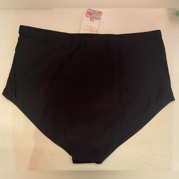 NWT Micosuza Woman’s Black Bikini Bottom Size 16 - Picture 2 of 4